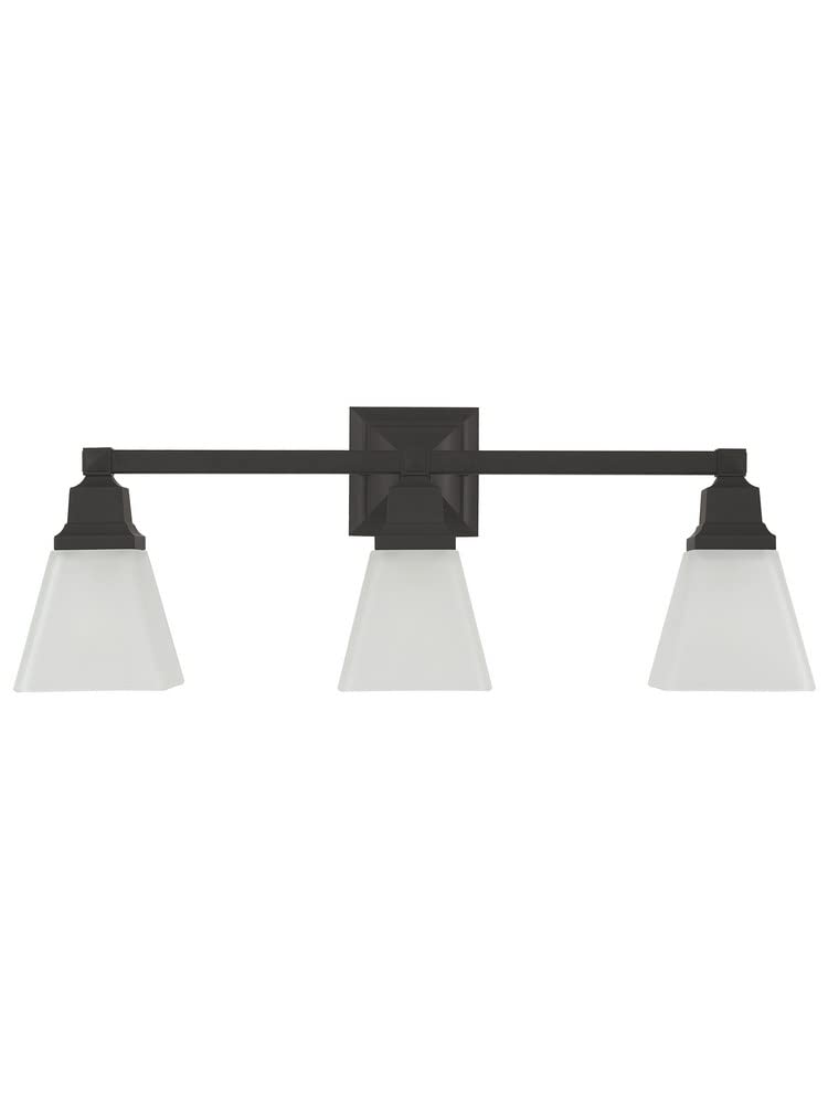 Livex Lighting 1033-35 Mission 3-Light Bathroom Vanity Light Fixture in Polished Nickel - Perfect for Bathroom, Powder Room, and Dressing Area Lighting