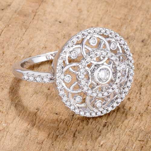 0.5 Carat CZ Interlocking Circles Ring - Elegant Stackable Band for Women, Perfect for Anniversary, Wedding, or Everyday Wear
