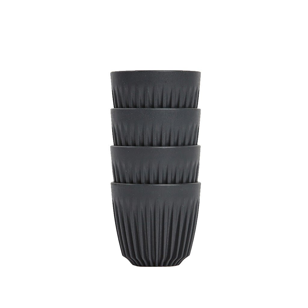 Huskee 3oz Espresso Cups - Set of 4 Reusable Coffee Cups for Home, Cafe & Office | Perfect for Espresso, Cappuccino & Latte