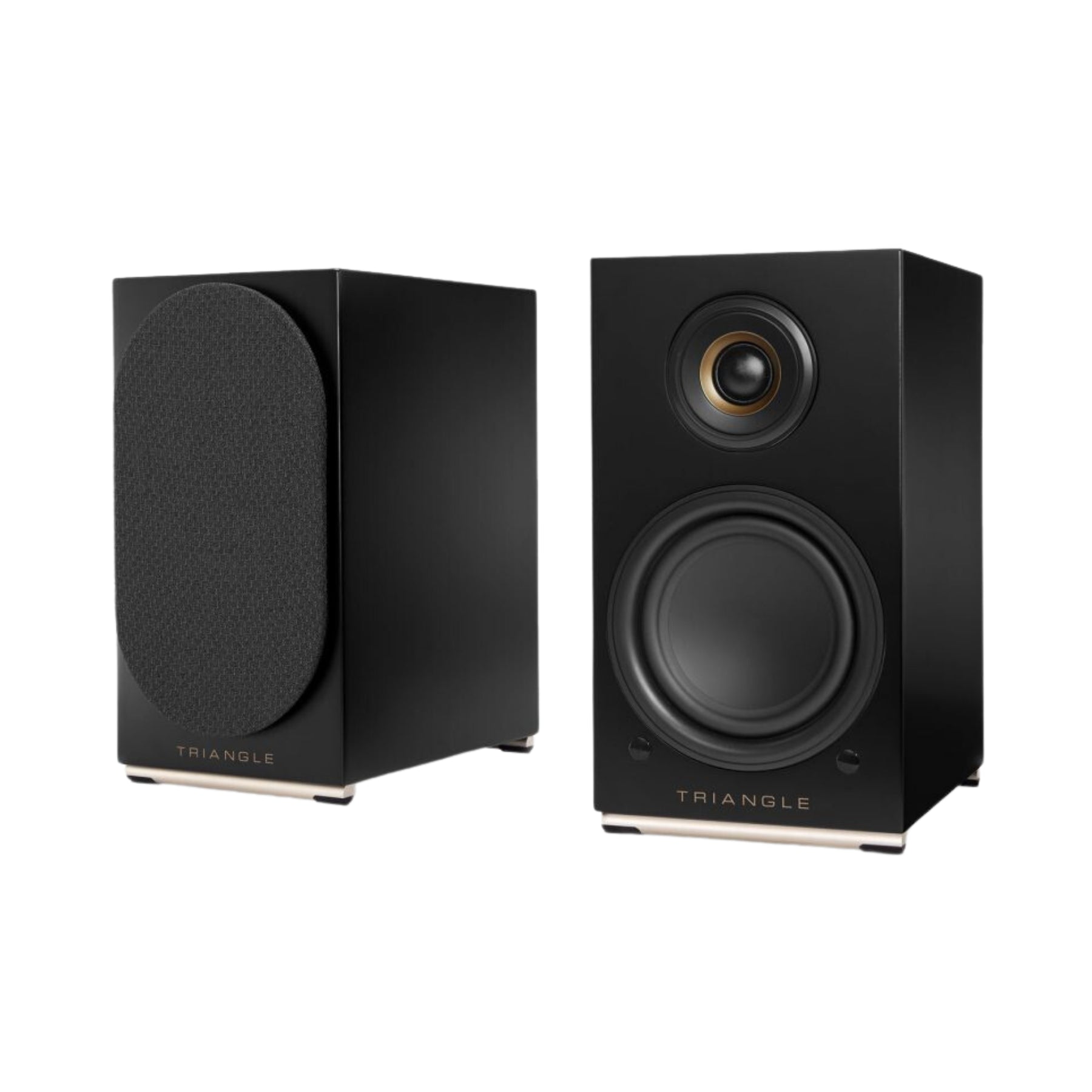 Triangle AIO Twin Powered Bookshelf Speakers Pair - High-Quality Open Box Clearance | Perfect for Home Theater, Gaming & Music Listening