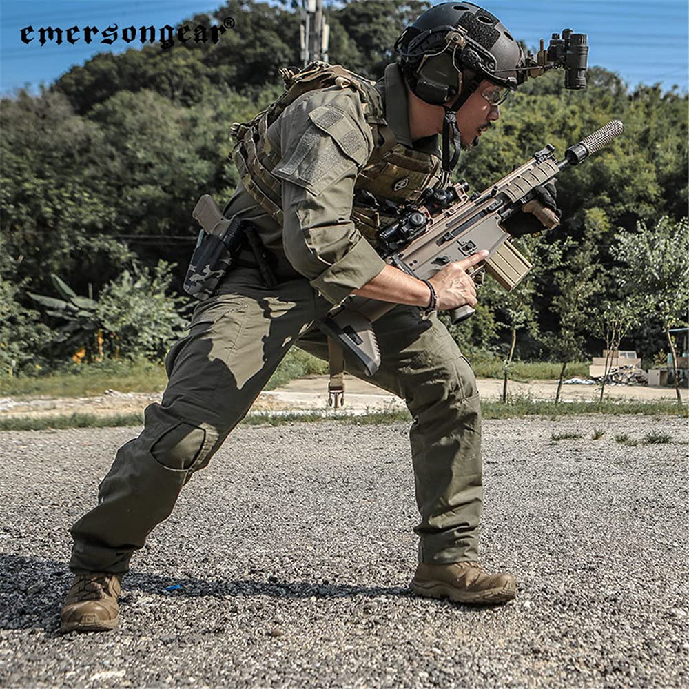 Emerson Gear E4 Tactical Pants - Military Combat Patrol Trousers for Men, Durable Outdoor Work Pants with Multiple Pockets - Perfect for Hiking, Camping & Airsoft Activities