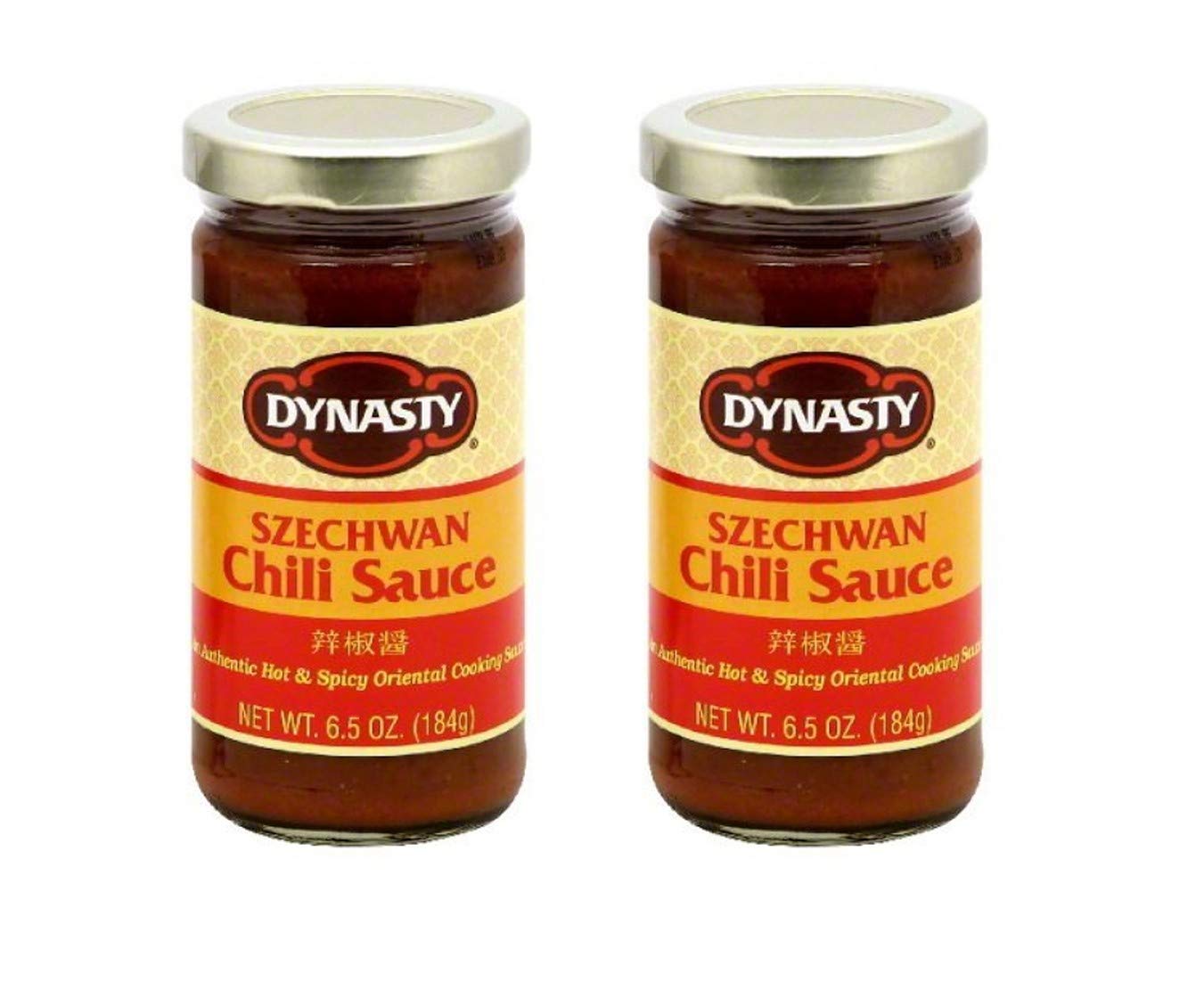 Dynasty Szechwan Hot & Spicy Chili Sauce - Authentic Chinese Sichuan Sauce (2 Pack, 13oz Total) - Perfect for Stir Fry, Noodles & Asian Cooking