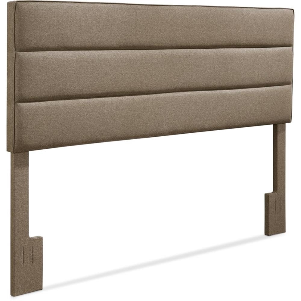 Serta Palisades King Size Upholstered Headboard - Brown Fabric Bed Frame Headboard for Master Bedroom, Guest Room & Home Decor