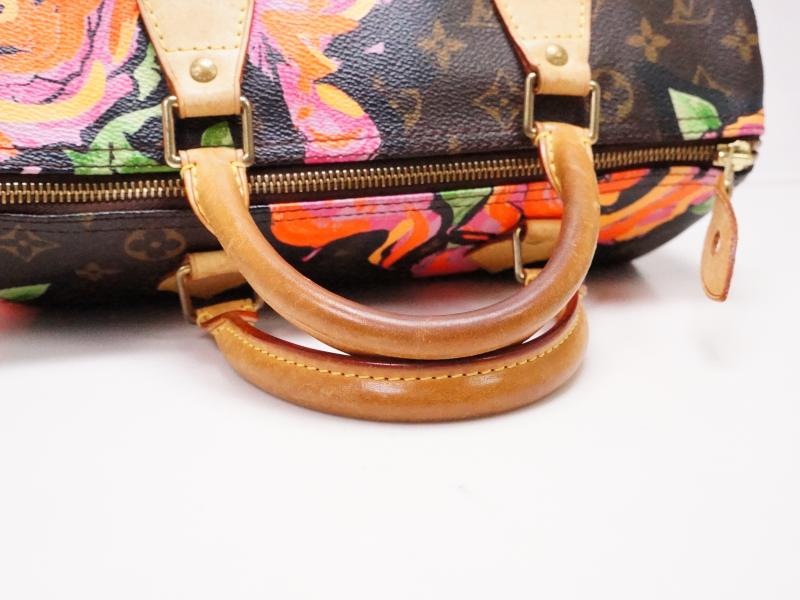 Authentic Pre-Owned Louis Vuitton LV Limited Edition Monogram Roses Speedy 30 Stephen Sprouse Handbag M48610 220050 - Luxury Vintage Designer Purse for Women, Perfect for Date Night & Special Occasions