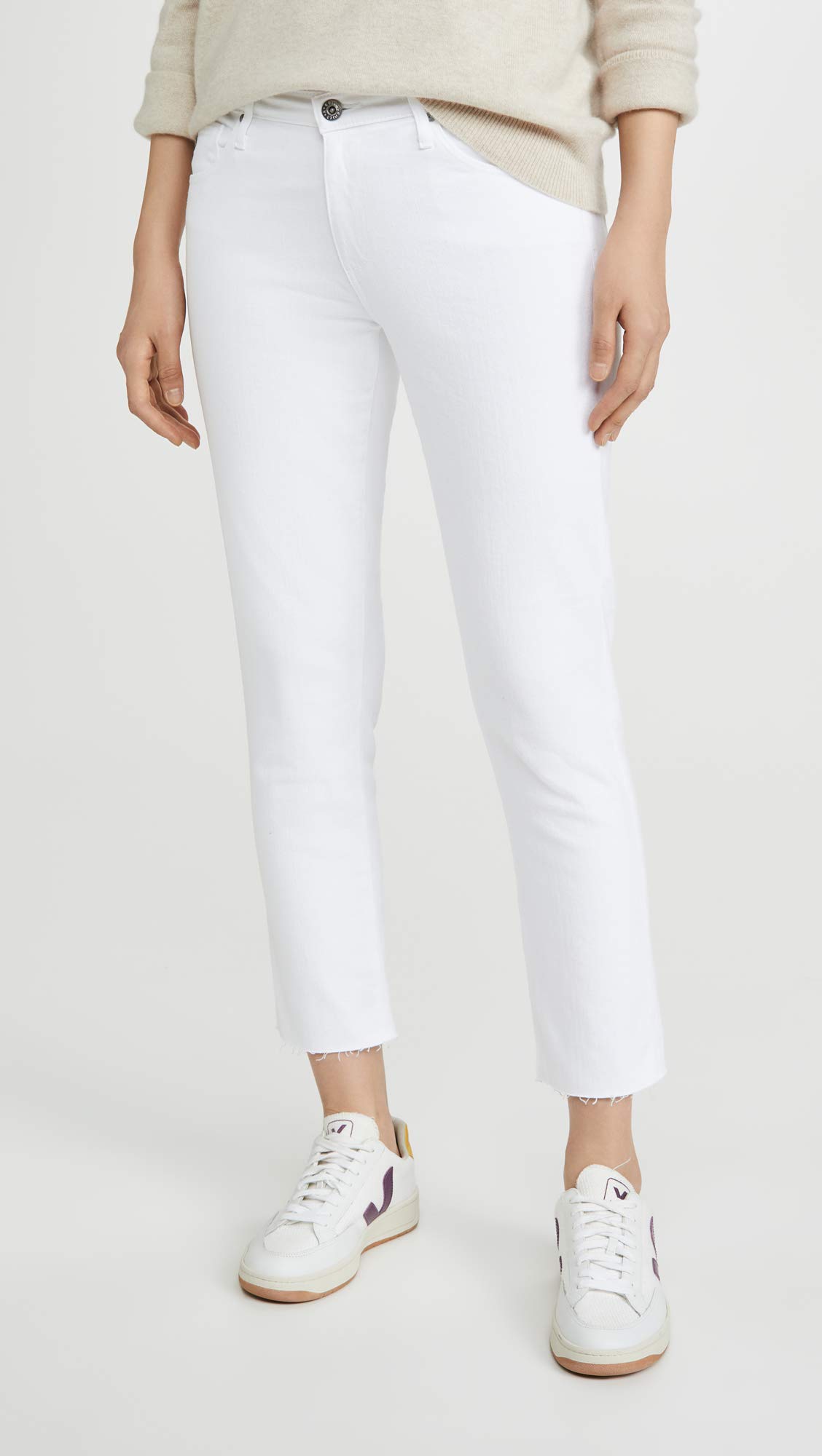 AG Adriano Goldschmied Women's The Prima Crop Jeans - High Waist Slim Fit Ankle Jeans for Women | Perfect for Casual Wear, Office & Date Night Outfits