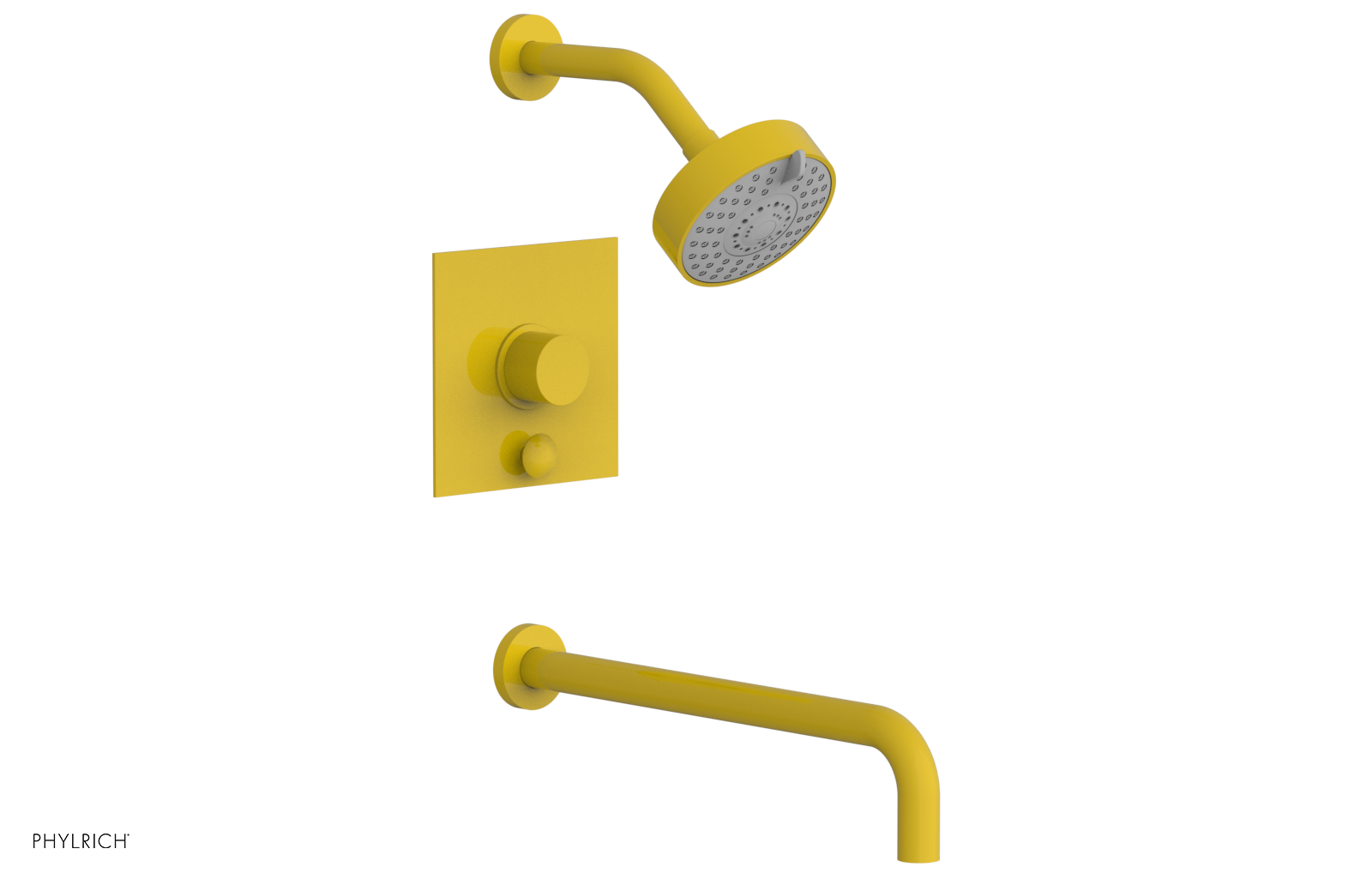 BASIC II 14 Pressure Balance Tub and Shower Set 230S 27 14 - Chrome Finish, Anti-Scald Valve for Safe Bathing, Ideal for Home & Hotel Bathroom Renovation