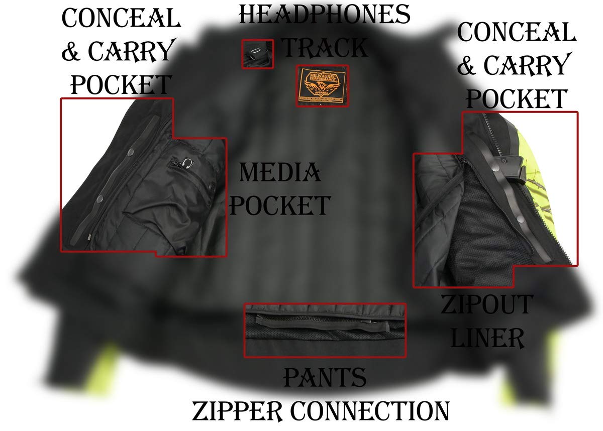Milwaukee Leather Men's Motorcycle Jacket - Premium Biker Jacket for Men, Durable & Stylish Riding Gear - Perfect for Cruising, Touring & Outdoor Adventures