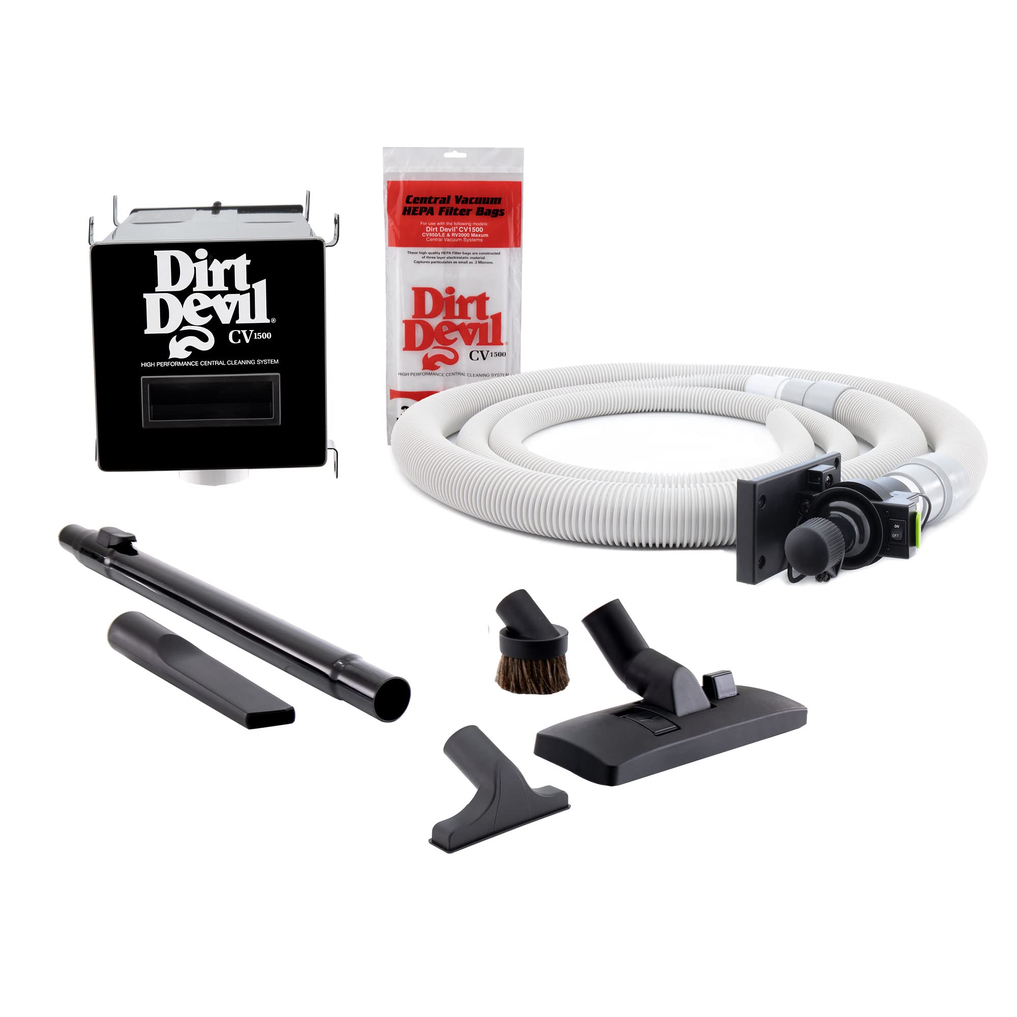 RecPro RV Central Vacuum System - All-in-One RV Vacuum with VRoom Retractable Hose for Easy Cleaning | Perfect for Motorhomes, Campers & Travel Trailers