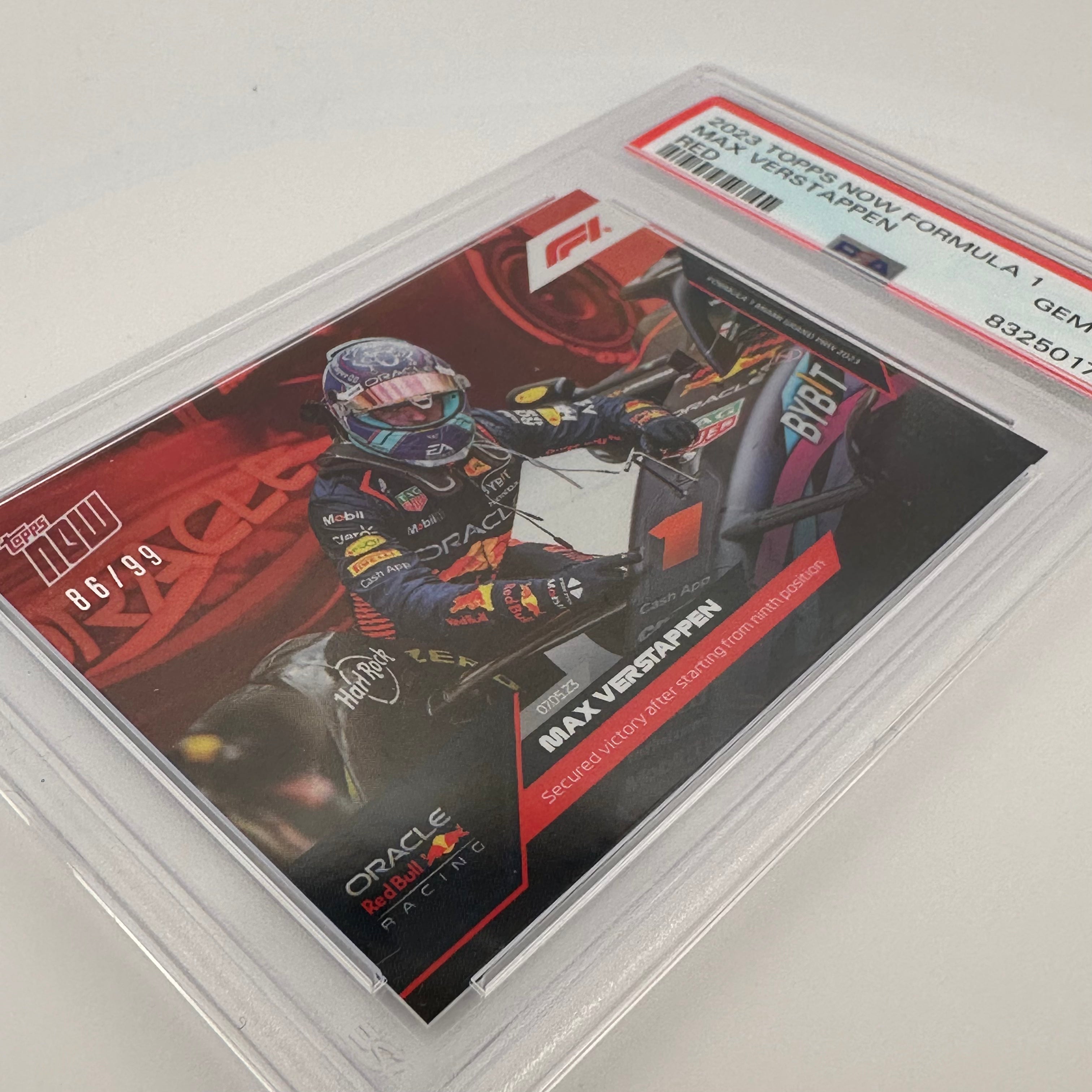 PSA 10 Graded 1986/99 Max Verstappen #14 Red Bull Racing F1 Trading Card - Perfect for Collectors, Investors & Formula 1 Fans