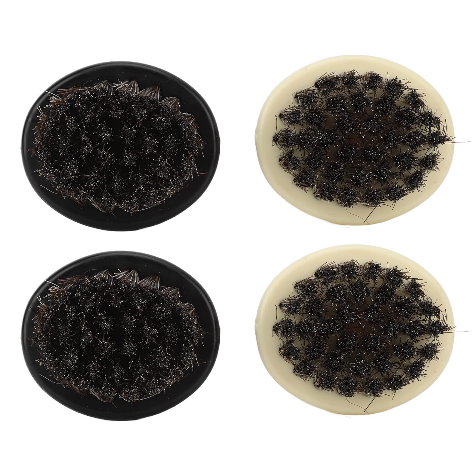 4pcs Men's Knuckle Beard Brush - Soft Bristles for Gentle Exfoliation & Styling, Round Handle for Easy Grip | Perfect for Salon Cleansing, Fast Lathering & Mustache Care | Ideal for Daily Grooming, Beard Maintenance & Styling at Home or On-The-Go
