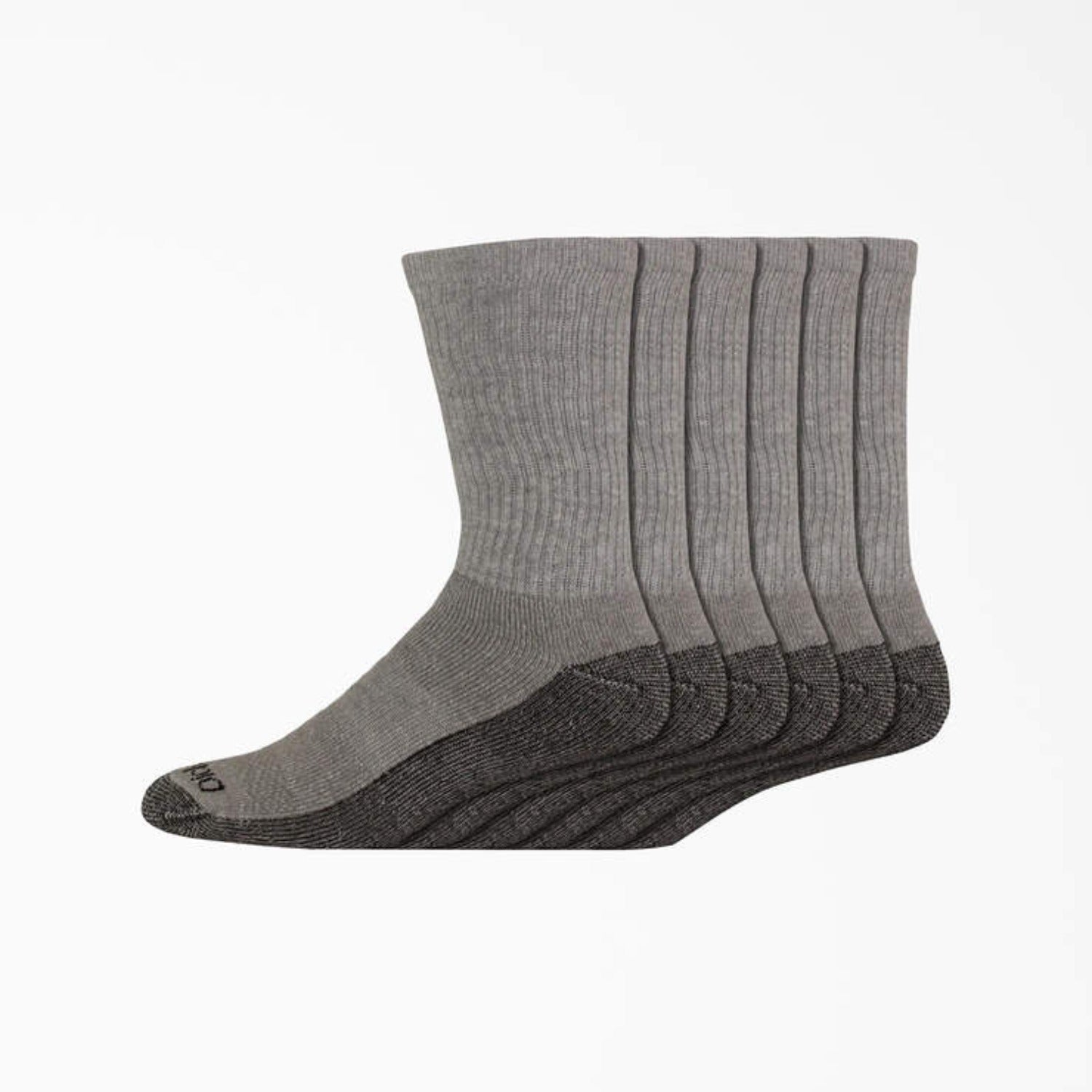 Dickies Dri-Tech Moisture Wicking Crew Socks 6-Pack - Breathable Work Socks for Men & Women - Perfect for Construction, Hiking & Everyday Wear