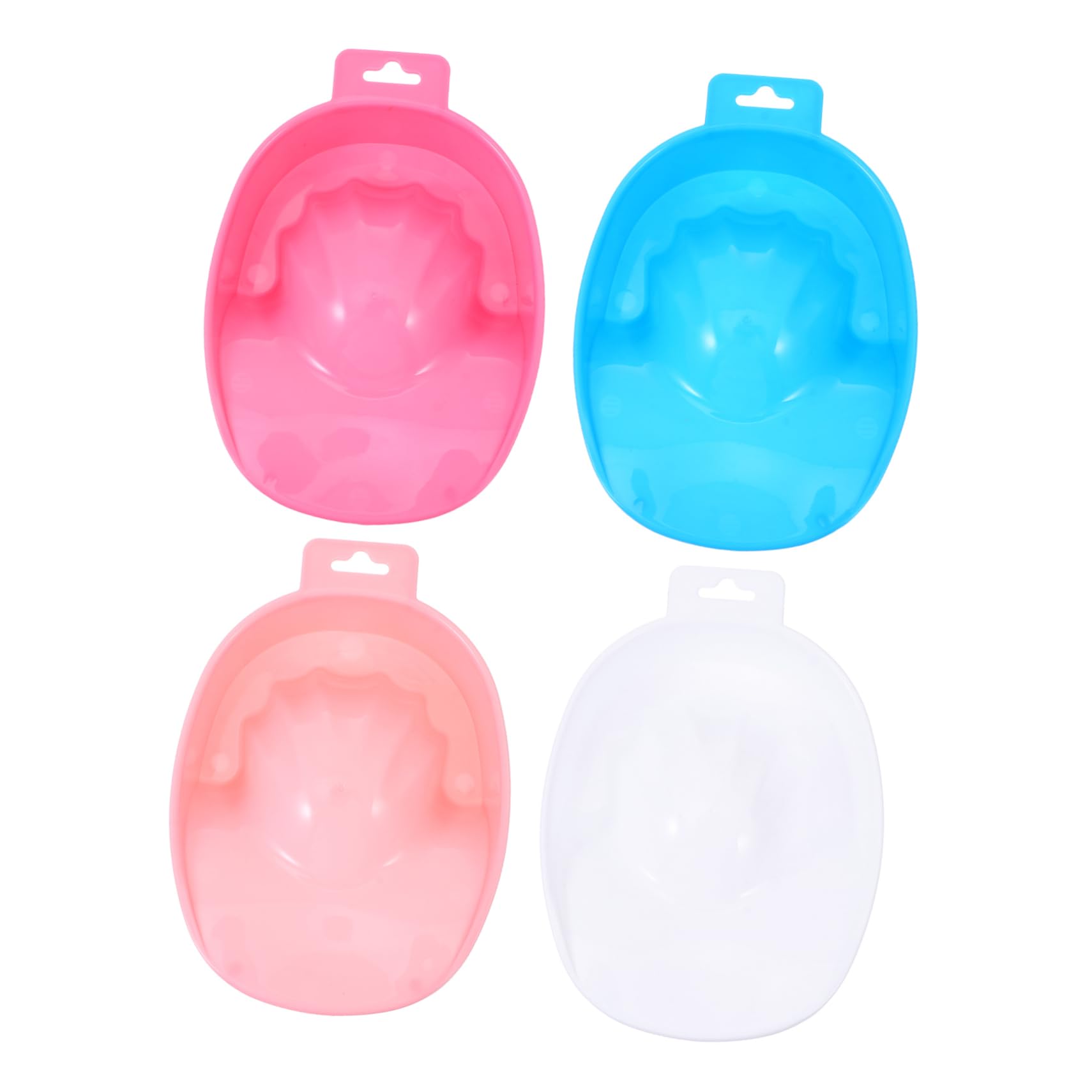 Beautifu Nail Art Soaking Bowl Set - 4 Piece Manicure Hand Bowl Kit for Polish Removal - PP Material Home DIY Nail Care Tools - Perfect for Salon, Spa & At-Home Nail Treatments