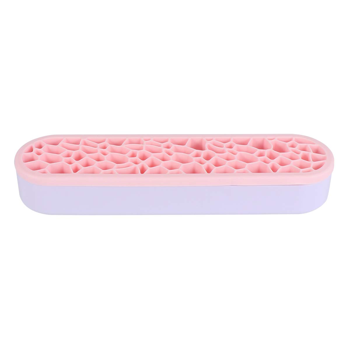 HEALLILY Silicone Makeup Brush Holder & Organizer - Cosmetic Brush Stand for Women | Portable Makeup Storage Box for Travel, Home Vanity & Salon Use