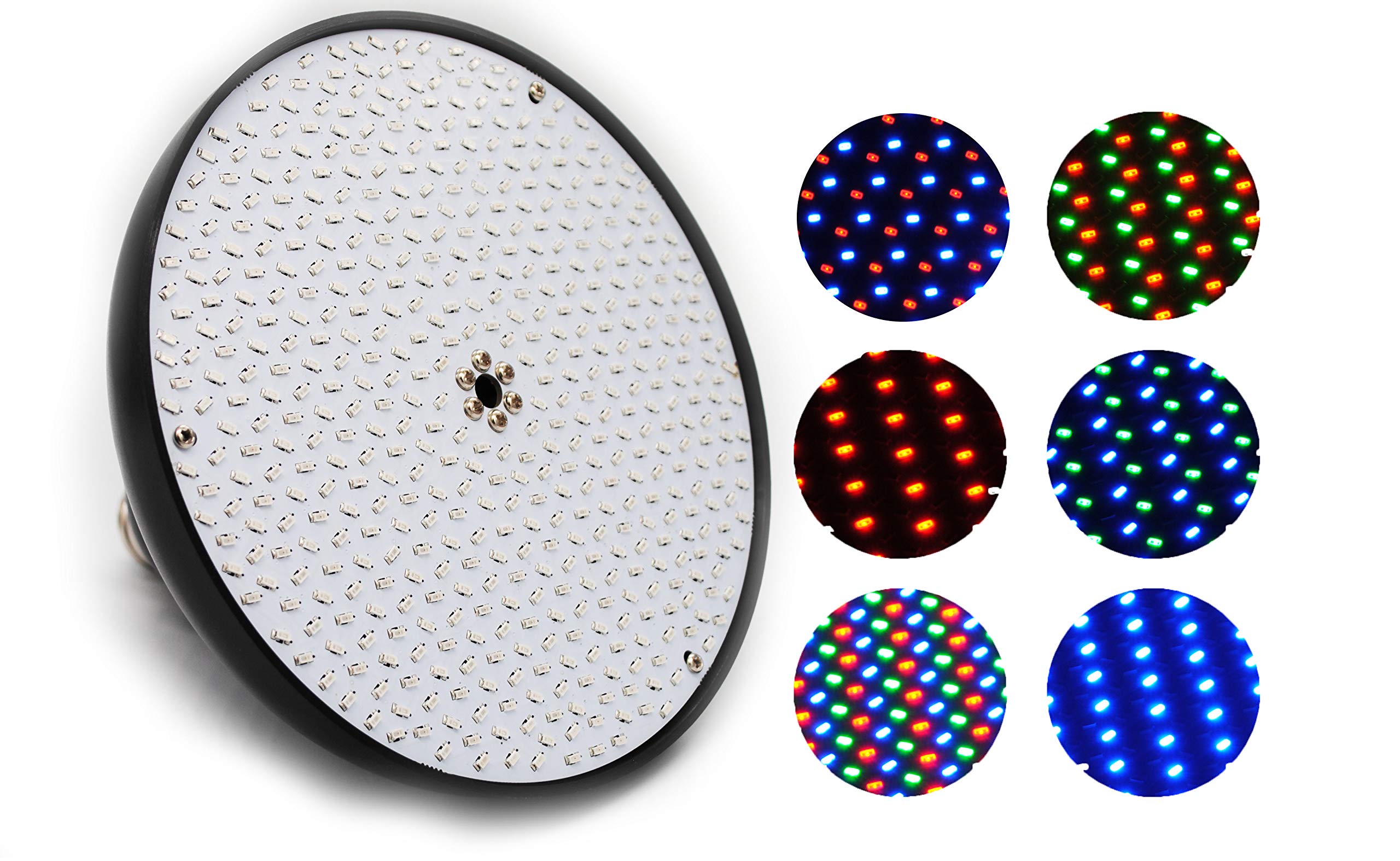 12V 18W SMD LED Color Changing Pool Light Bulb - Sharp, Strong & Vibrant for Swimming Pools, Spas & Water Features - Energy Efficient Underwater Lighting Solution