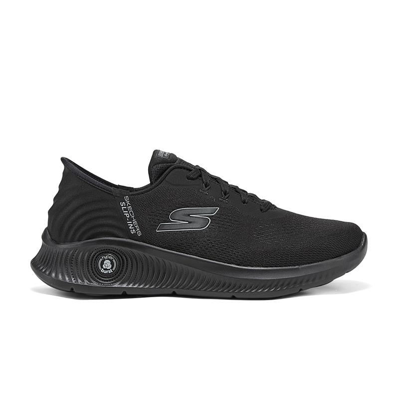 SLIP INS: GO WALK ANYWHERE Comfortable Women's Slip-On Sneakers 216314C/BBK - Perfect for Travel, Work & Everyday Wear
