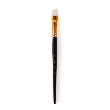 Premium Angular Synthetic Bristle Paint Brush - Professional Artist & DIY Painting Tool for Canvas, Walls & Furniture
