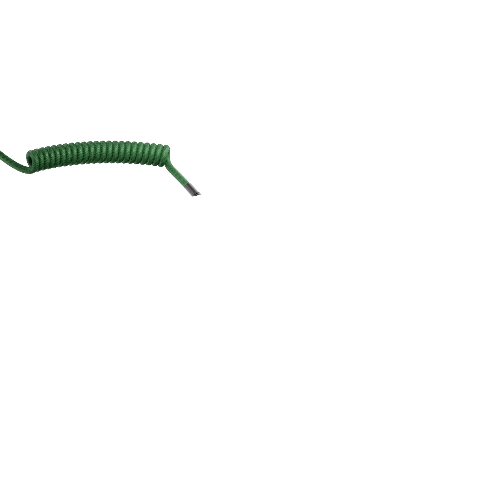 Glorious Coiled Cable - Premium Braided USB Cable in Forest Green - Perfect for Gaming, Office & Travel Accessories