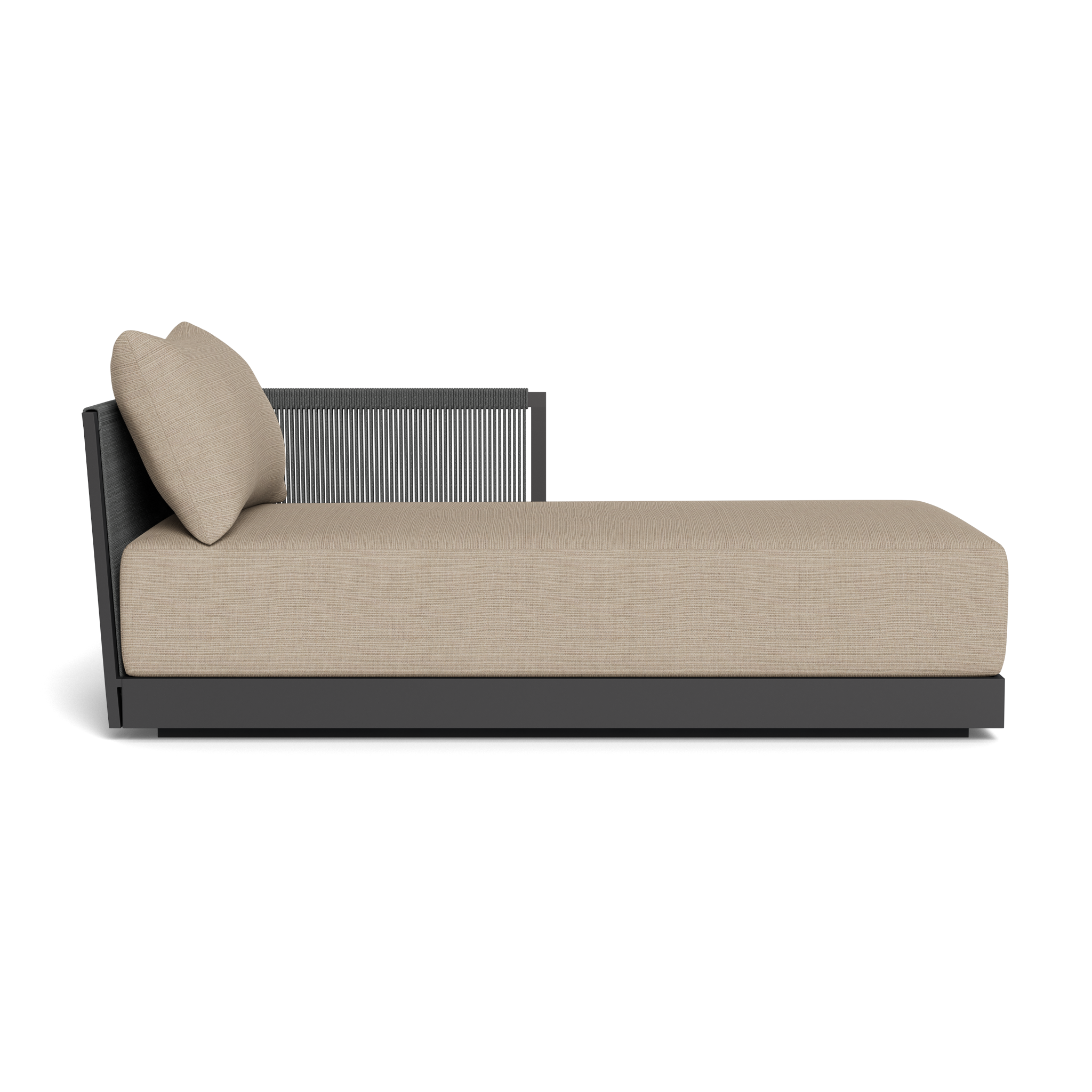 Antigua Chaise Lounge Chair - Modern Right-Arm Accent Chair for Living Room, Bedroom, or Office - Comfortable Upholstered Reading Chair with Sturdy Metal Legs