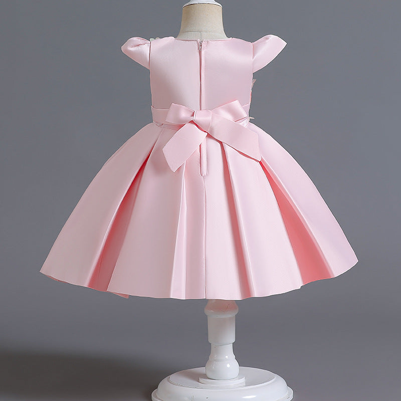 Baby Girl Embroidery Princess Dresses - Toddler Floral Garden Party Outfits for Birthday, Photo Shoots & Special Occasions