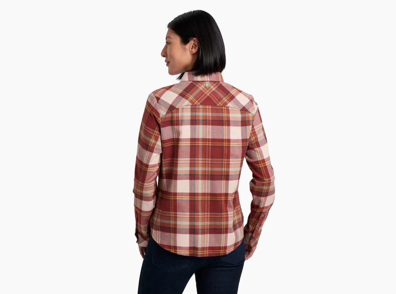 Kuhl Tess Flannel Long Sleeve Shirt for Women - Soft & Comfortable Plaid Flannel Top for Outdoor Adventures & Casual Wear