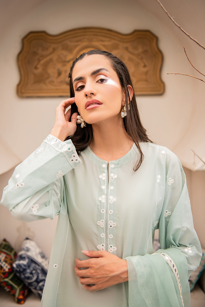 MISTY BLOOM 2-Piece Women's Ethnic Outfit Set (Kurta Shirt & Dupatta Scarf) - Traditional Indian Wear for Festivals, Weddings & Special Occasions