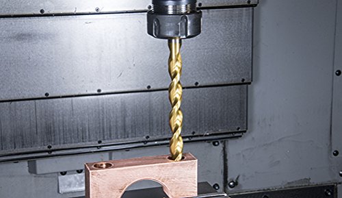 Chicago Latrobe 150WLP High-Speed Steel Jobber Length Drill Bit Set - Uncoated (Bright), Round Shank, Wide Parabolic Flute, 135° Split Point - Letter Size P (6-Pack) - Perfect for Metalworking, Woodworking & DIY Projects