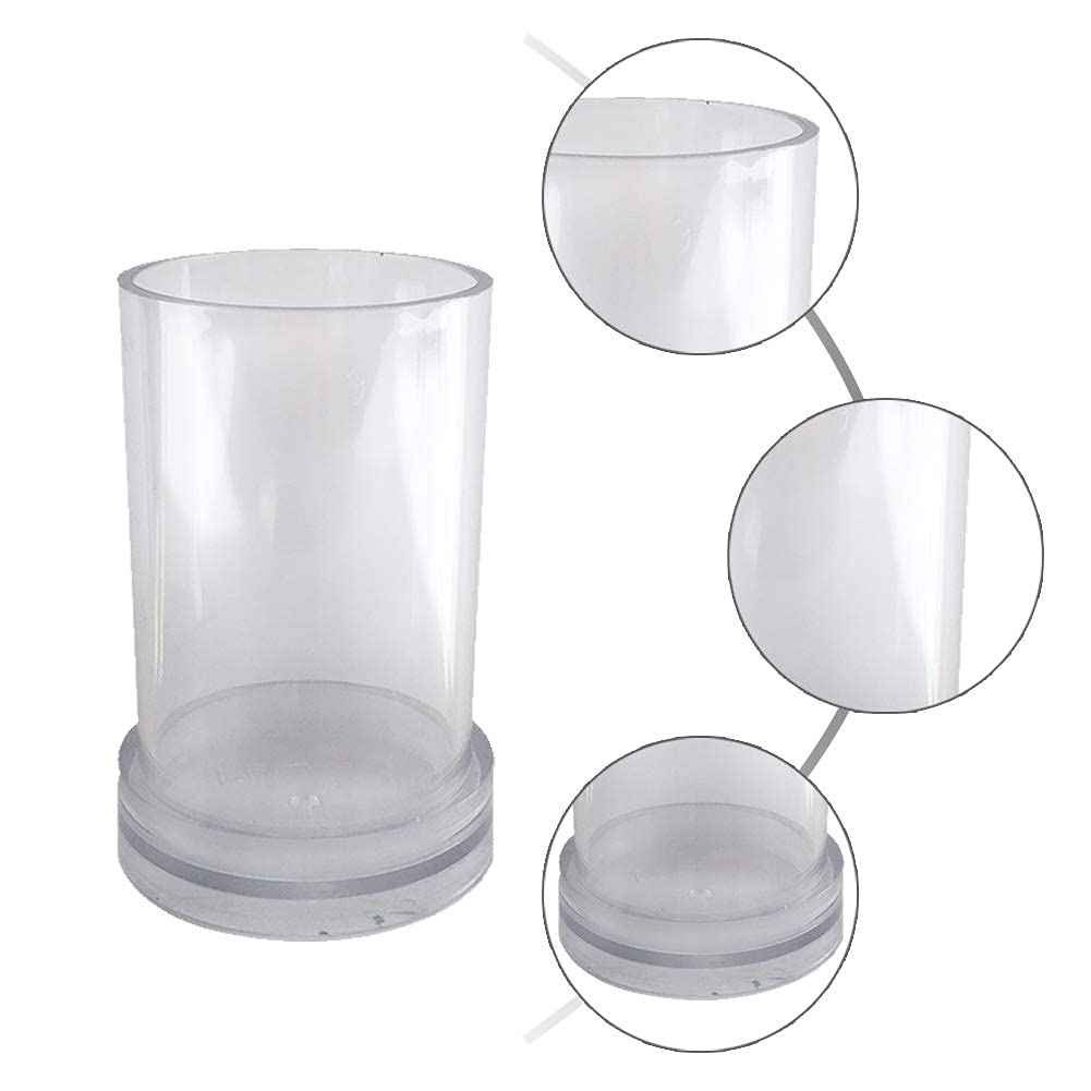 Premium Plastic Candle Molds for DIY Candle Making - Reusable Cylinder & Pillar Candle Molds for Wedding, Dinner, Home Decor & Gift Making (1 Piece) - Perfect for Handmade Soy Wax, Beeswax & Paraffin Candles