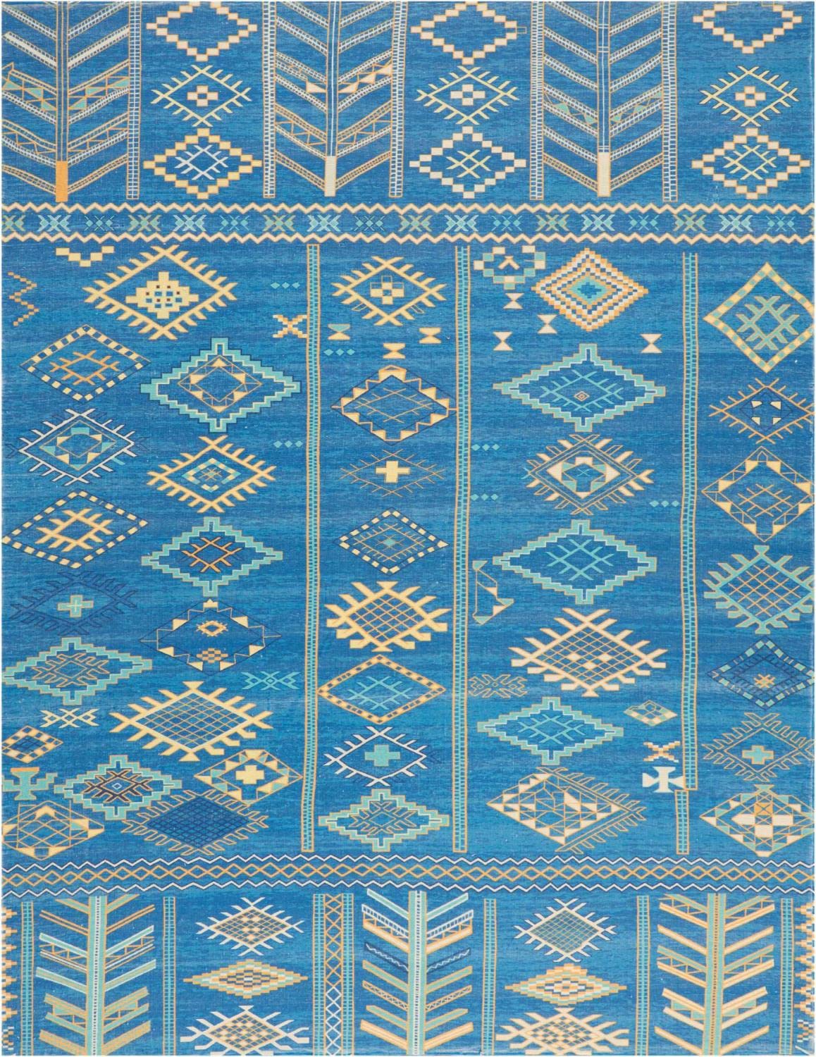 Nourison Madera Tribal Denim 8x10 Area Rug - Easy to Clean, Non-Shedding, Stain Resistant | Perfect for Living Room, Bedroom, Dining Room & Kitchen Decor | Soft & Durable for High Traffic Areas