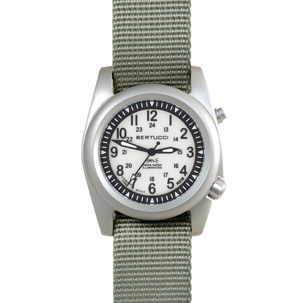 Bertucci A-2SEL Super Illuminated Watch - Military-Grade Tactical Watch with Tritium Night Vision for Outdoor Adventures, Hiking & Camping