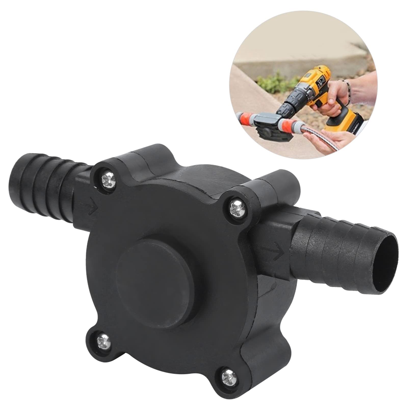 Hand Electric Drill Pump - Portable Self Priming Water Transfer Pump for Household & DIY Projects | Mini Centrifugal Water Pump Powered by Electric Drill | Perfect for Gardening, Car Washing & Emergency Water Transfer