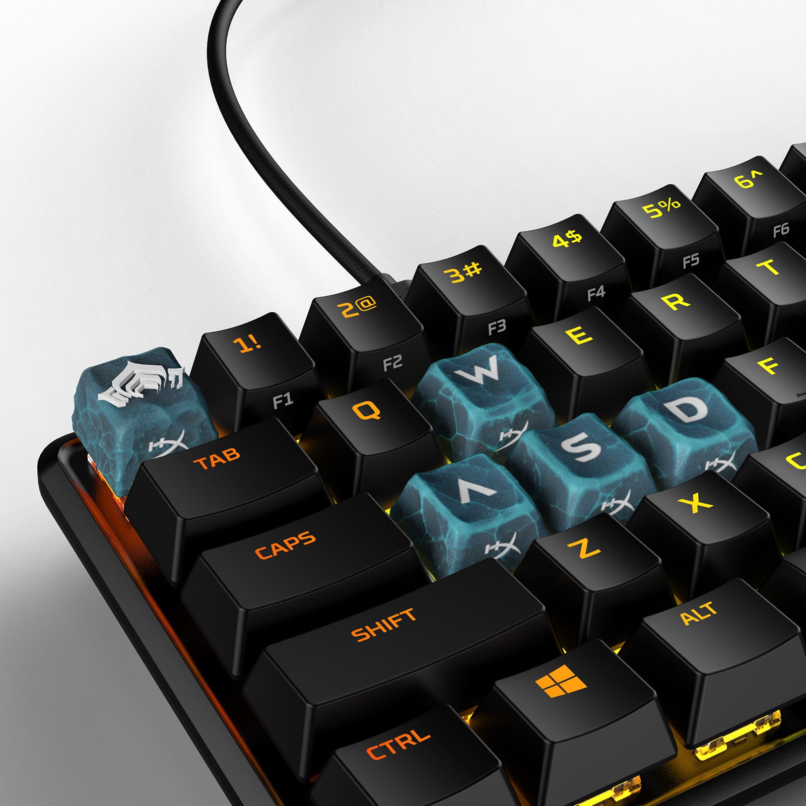 HX3D x Warframe Custom Keycap Set for Mechanical Keyboards - Gaming & Typing Enthusiasts