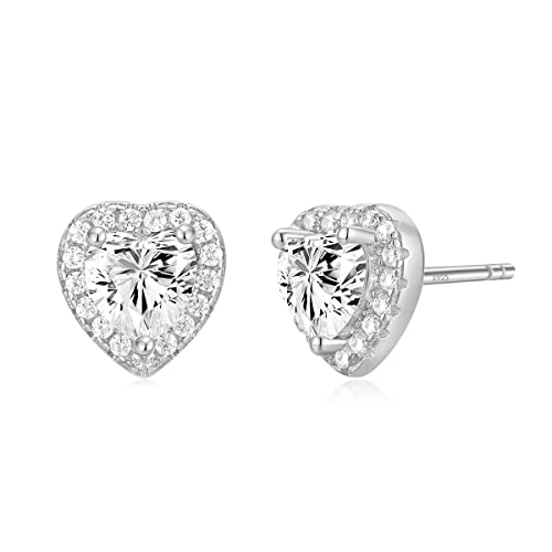 Silver-cz heart