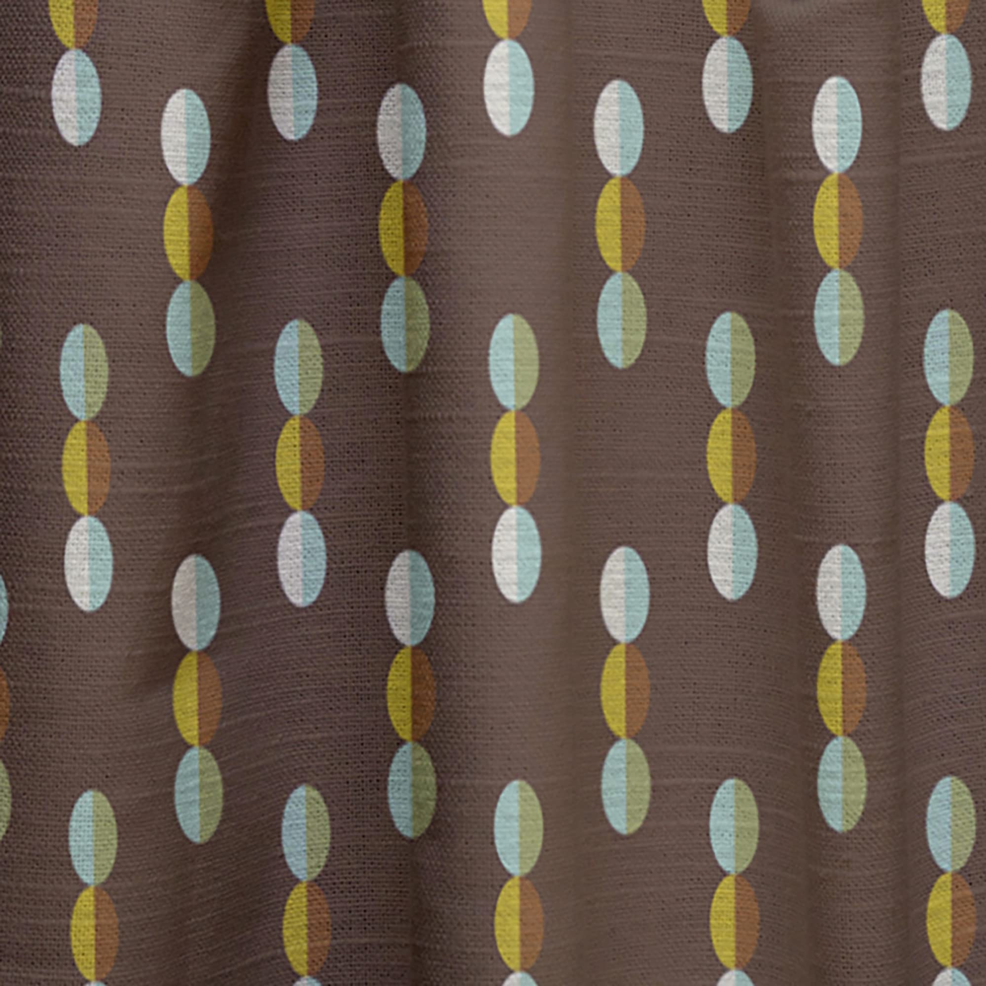 Geometric Mod Dot Blackout Curtains - Thermal Insulated Single Panel (52x120 Inch) for Bedroom & Living Room - Modern Window Drapes for Home Decor & Light Blocking