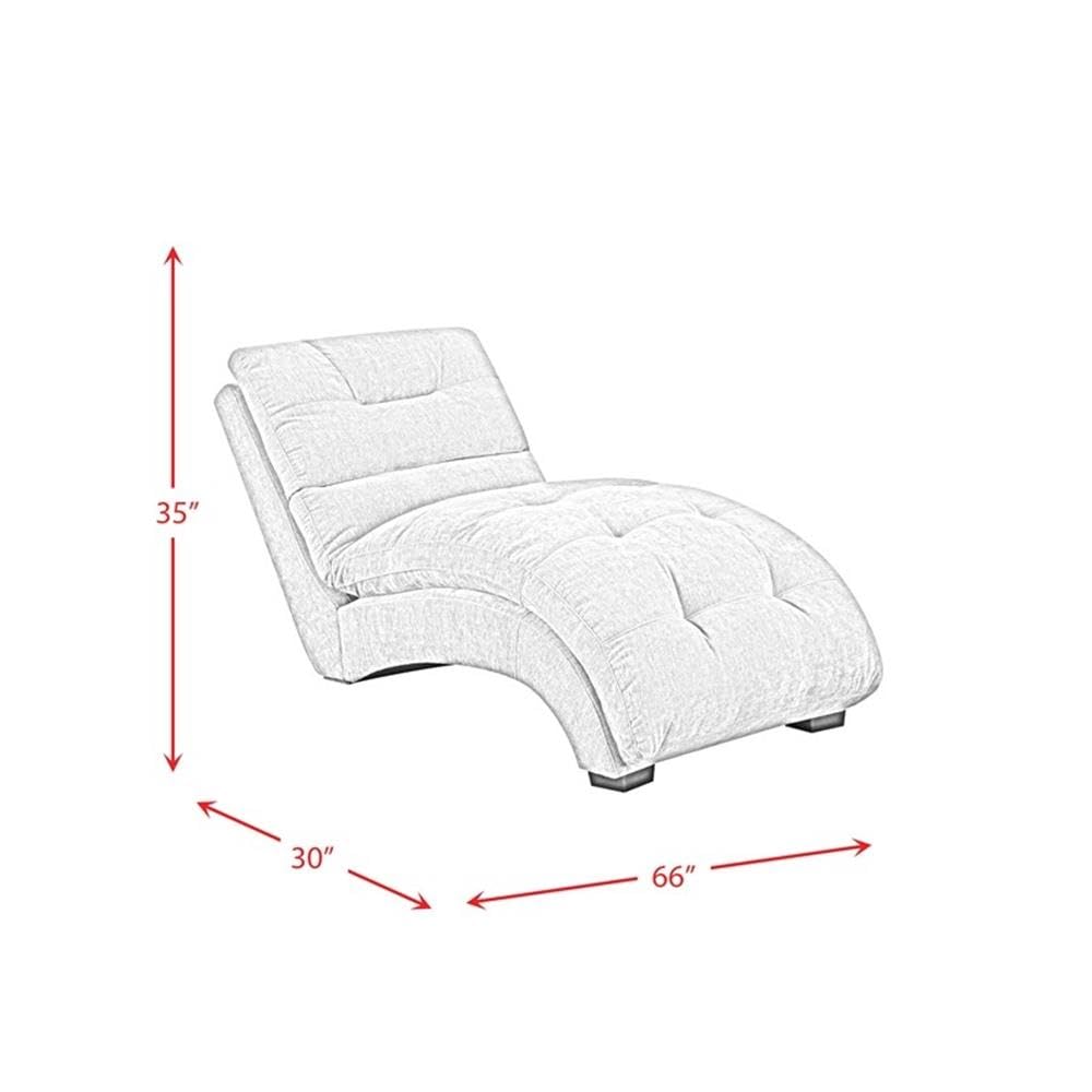 Picket House Furnishings Paulson Chaise Lounge - Comfortable Microfiber Upholstered Living Room Furniture for Relaxing & Lounging - Perfect for Home, Office or Patio Use
