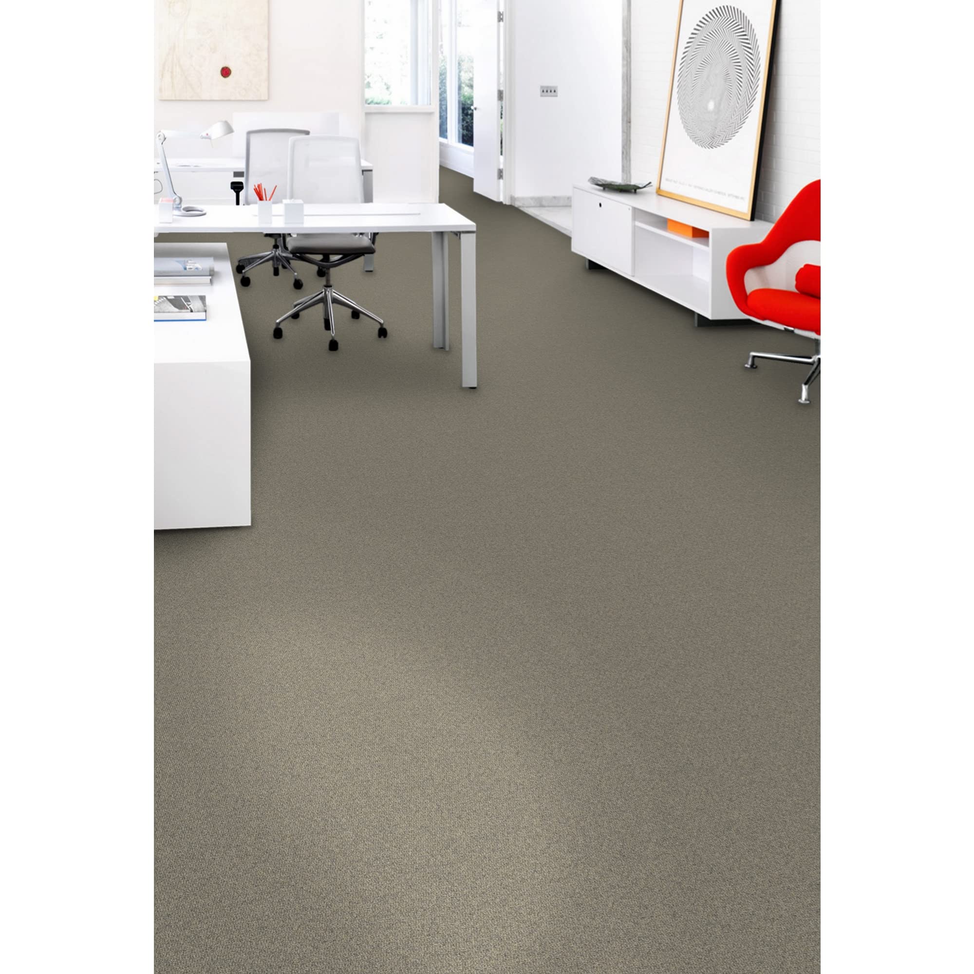 Mohawk Advance 24x24 Inch Berber Loop Pile Carpet Tiles - 0.11
