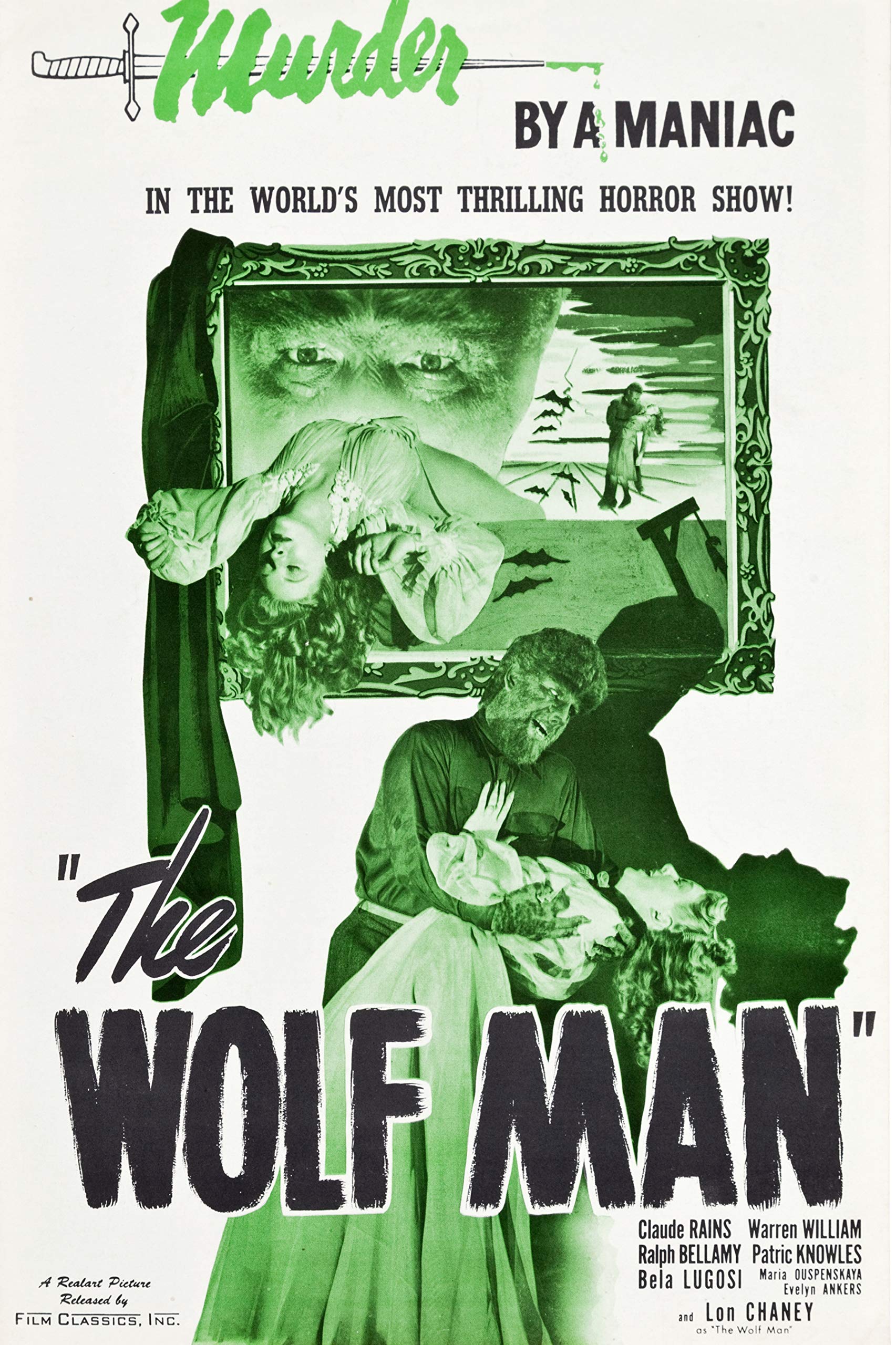 8x10 Wolf Man Photo Poster - Premium Quality Wall Art for Home, Office & Gifts - Perfect for Horror Fans & Movie Decor
