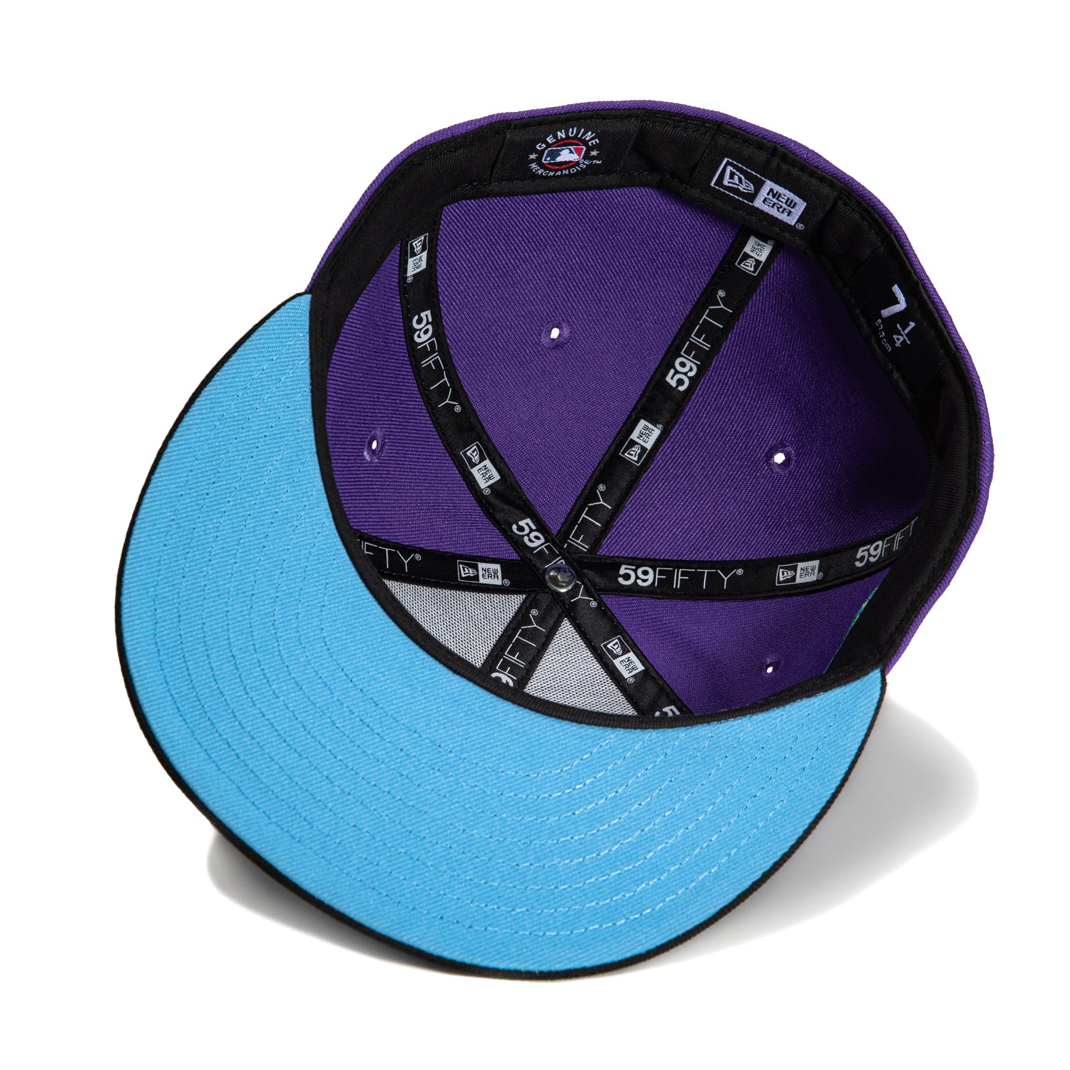 New Era 59Fifty Tampa Bay Rays Logo Patch City Connect Word Hat - Purple & Black Baseball Cap for Men & Women - Perfect for MLB Games, Sports Events & Streetwear Fashion