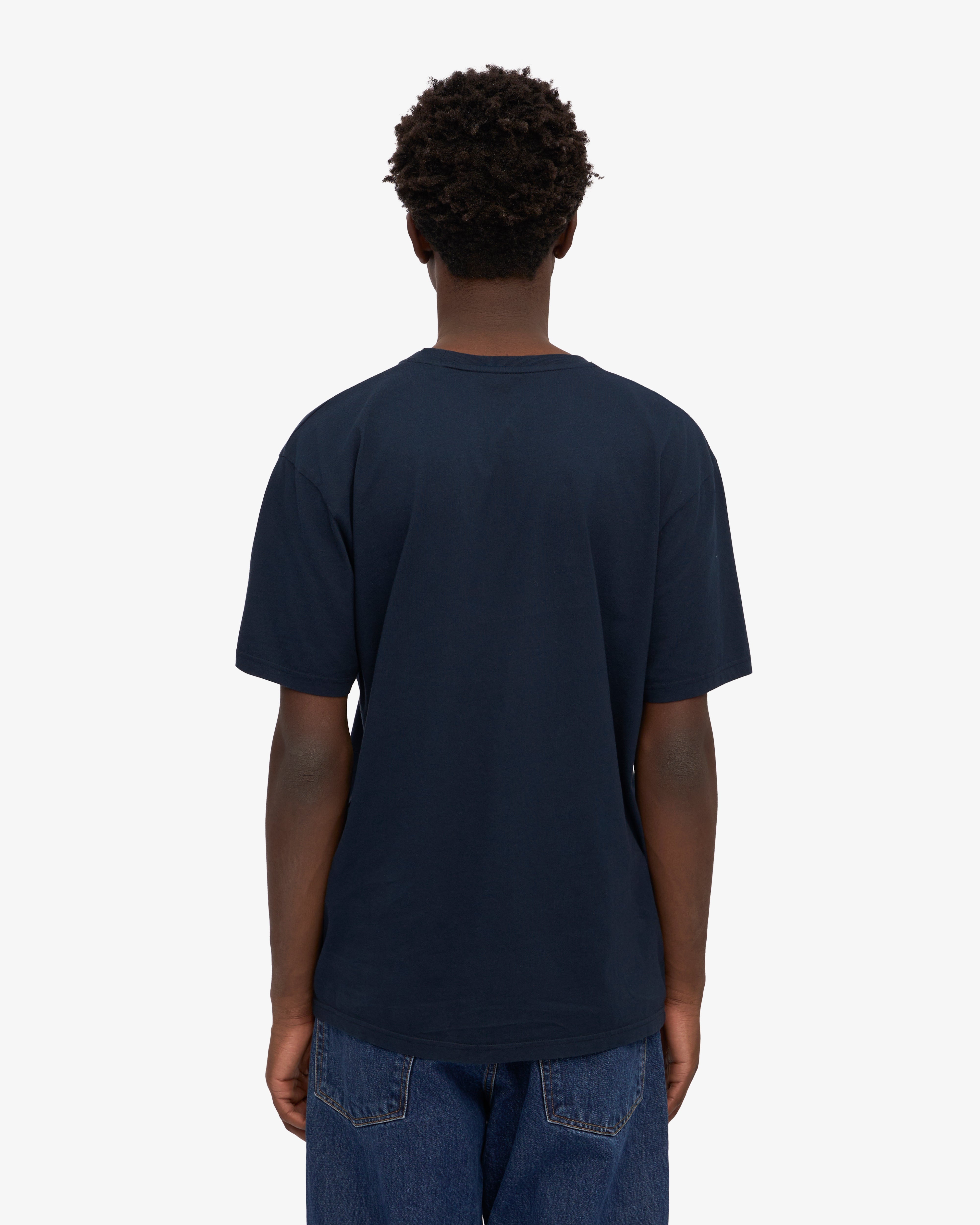 Classic Organic Cotton T-Shirt for Men & Women - Soft, Breathable Navy Blue Tee - Perfect for Casual Wear, Gym & Everyday Outfits