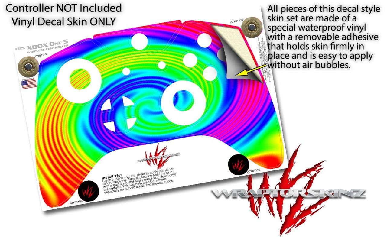XBOX One S/X Controller Vinyl Skin Wrap - Rainbow Swirl for Gaming Protection