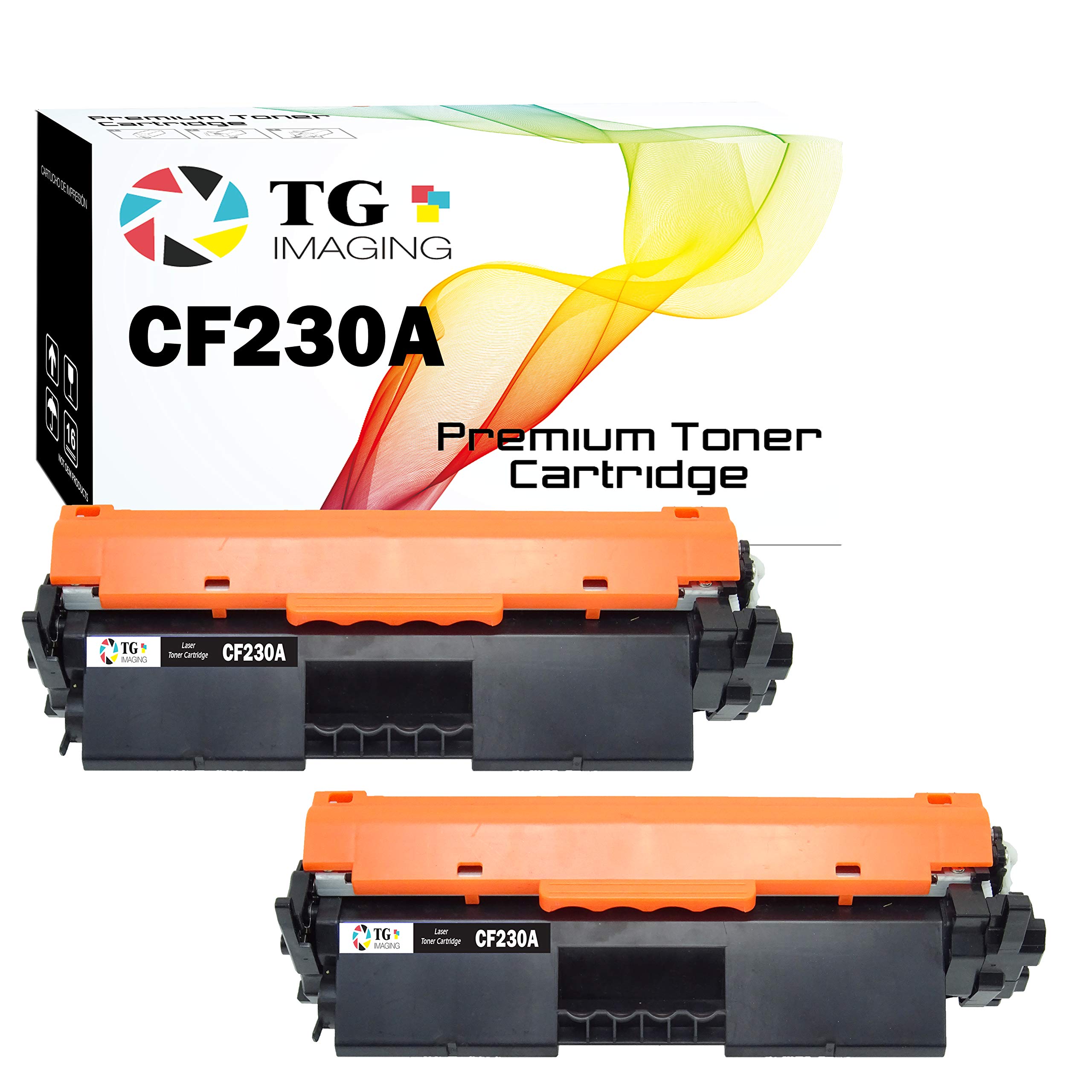 2-Pack HP30A Compatible Toner Cartridge Replacement for HP 30A CF230A (2 Black) - Works with HP M227FDW M203DW Printers - Perfect for Home & Office Printing Needs