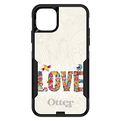 Spring Collection - Floral LOVE Birds On Black Case