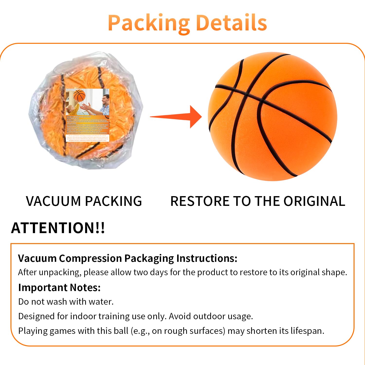 2025 Upgraded Silent Basketball - Noiseless Foam Indoor Training Ball for Dribbling, Shooting & Practice | Perfect for Home, Gym, Apartment & Kids Play | Ideal for Quiet Basketball Training & Indoor Sports Activities