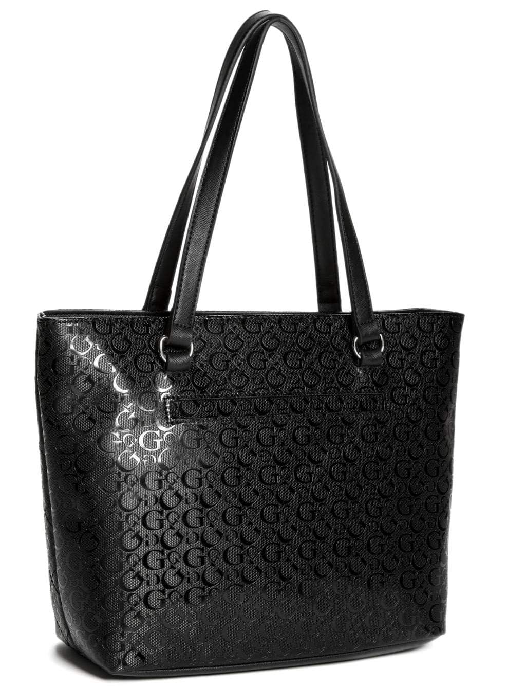 GUESS Women's Patent Leather Logo Tote Bag & Wallet Set - Black | Stylish Work Bag, Travel Purse & Everyday Carryall for Women