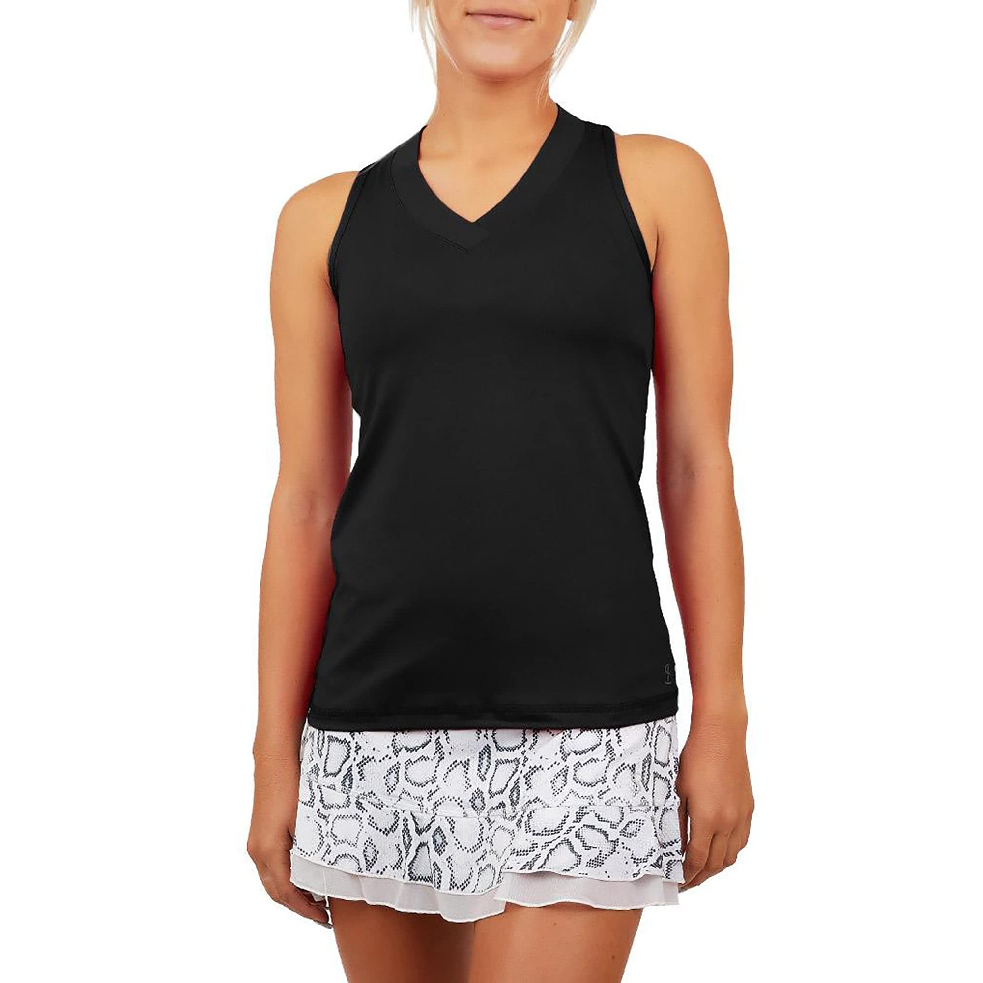 UV Protection Women's Racerback Tennis Tank Top - Moisture Wicking Athletic Shirt for Workout, Yoga & Outdoor Sports
