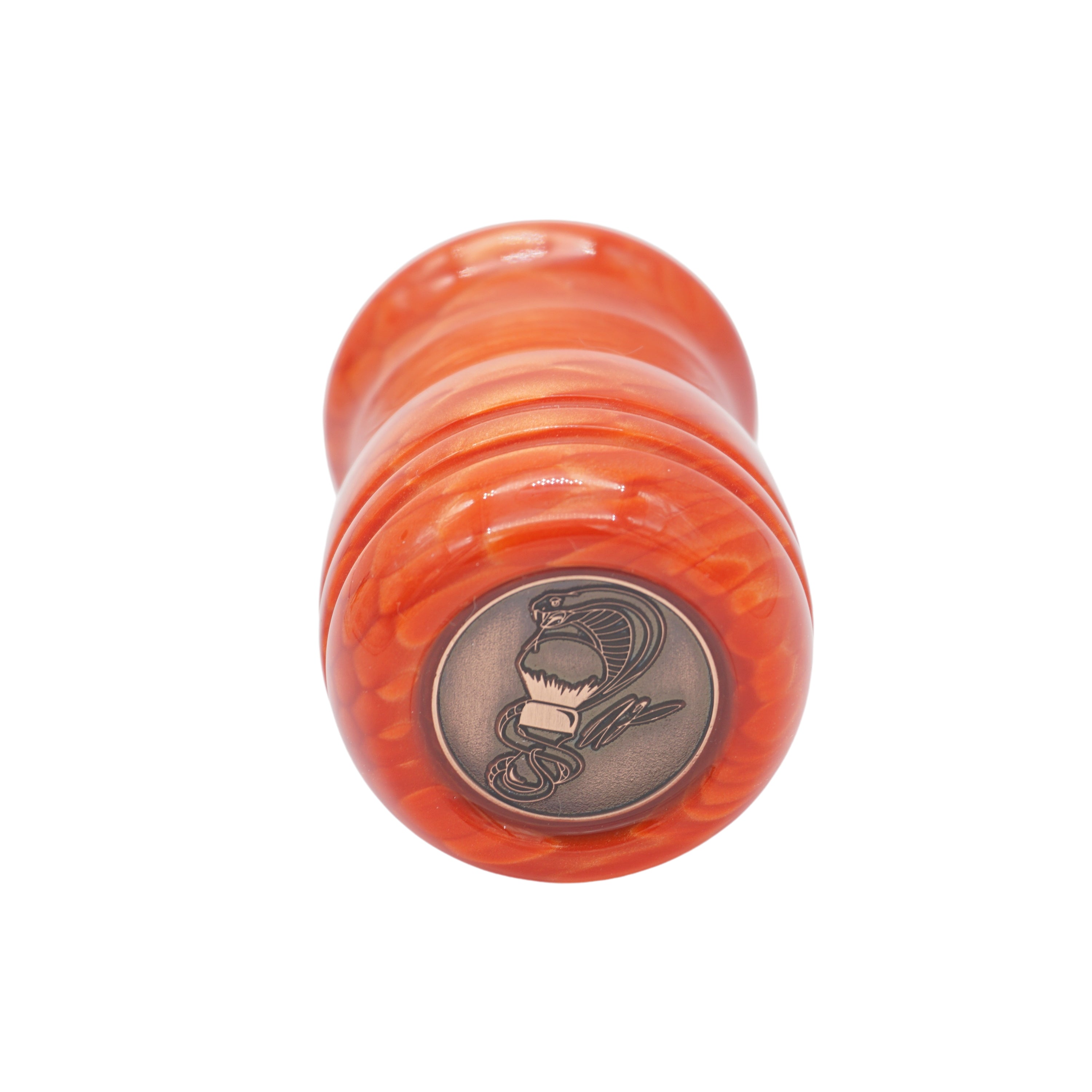 Premium Red Snakeskin Handcrafted Shaving Brush Handle - Fits 24mm & 26mm Knots - Perfect for Wet Shaving & Grooming Gifts