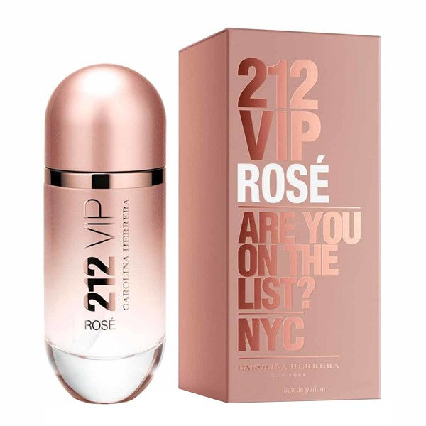 Carolina Herrera 212 VIP Rose Eau de Parfum Spray for Women - Floral Fragrance for Date Night & Special Occasions