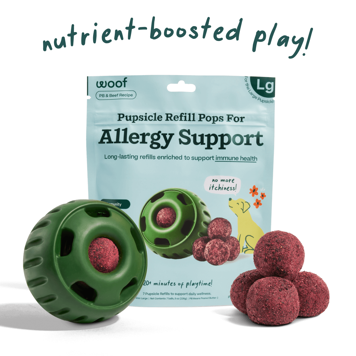 Dog Allergy & Immune Support Pops | Natural Immune Booster for Dogs with Allergies | Perfect for Seasonal Allergies & Daily Immune Health