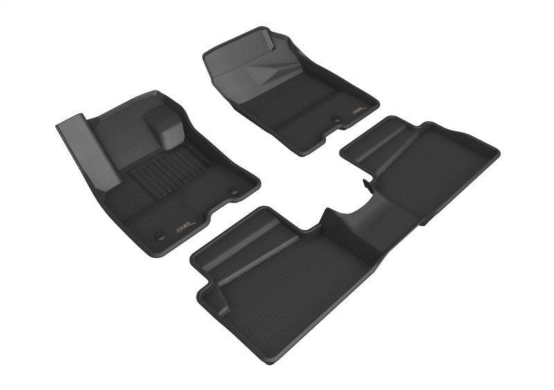 3D MAXpider Kagu Custom Fit All-Weather Floor Mats for 2022 Ford Maverick Hybrid - 1st & 2nd Row, Black | Waterproof & Durable Car Floor Liners for SUV & Truck | Perfect for Road Trips, Off-Roading & Everyday Commute