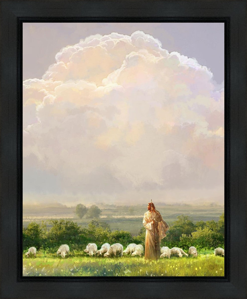 I Shall Not Want Gallery Wrap Canvas - Inspirational Christian Wall Art for Home & Office Decor - Perfect for Living Room, Bedroom, Church & Gift Giving