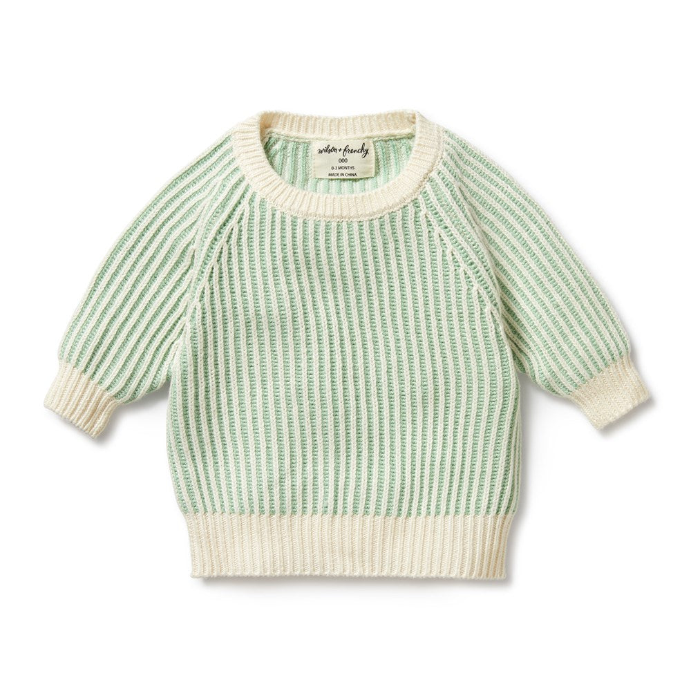 Stylish Mint Green Knitted Ribbed Jumper for Women - Cozy Winter Pullover Sweater | Perfect for Casual Outings, Office Wear & Holiday Outfits